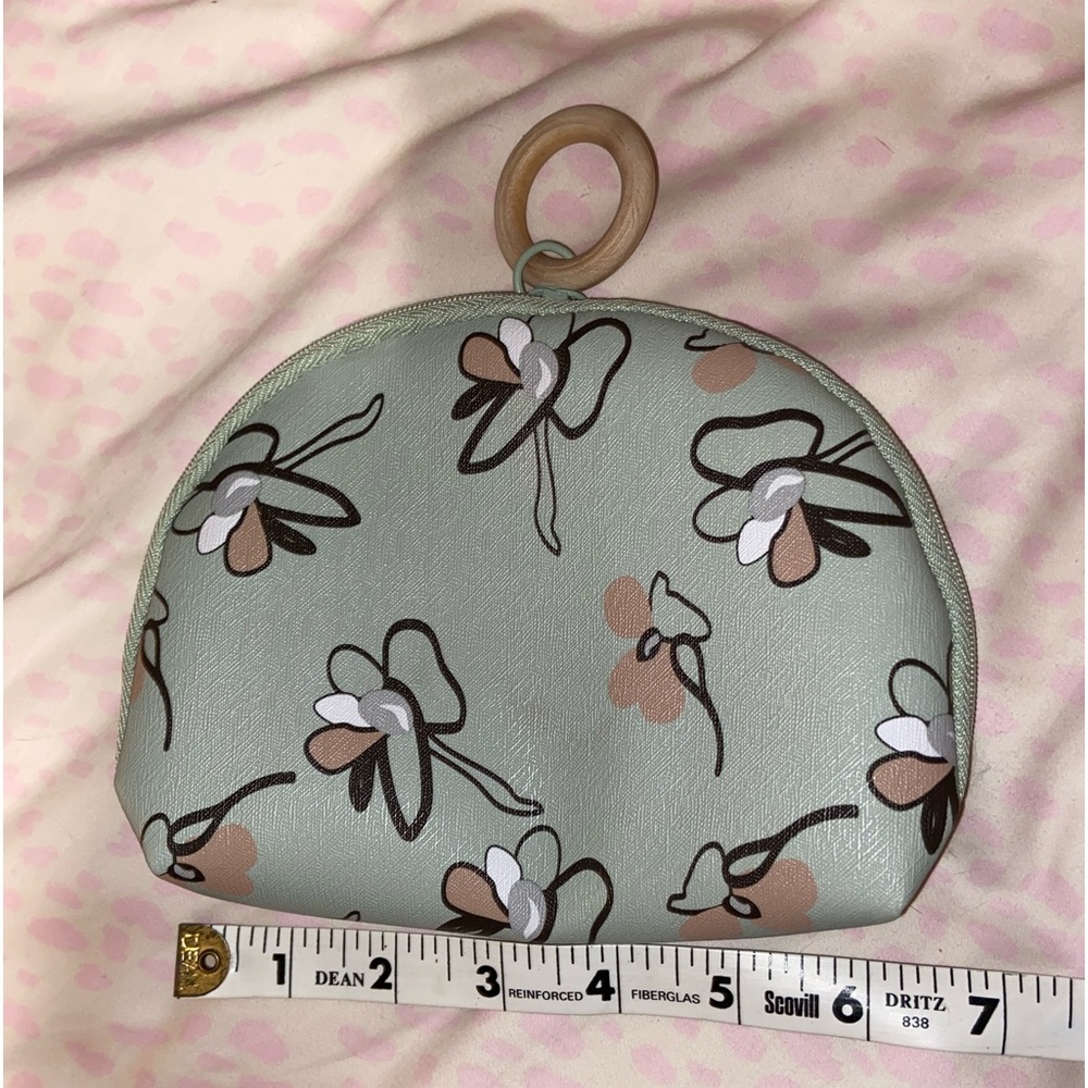 Oriental print makeup bags